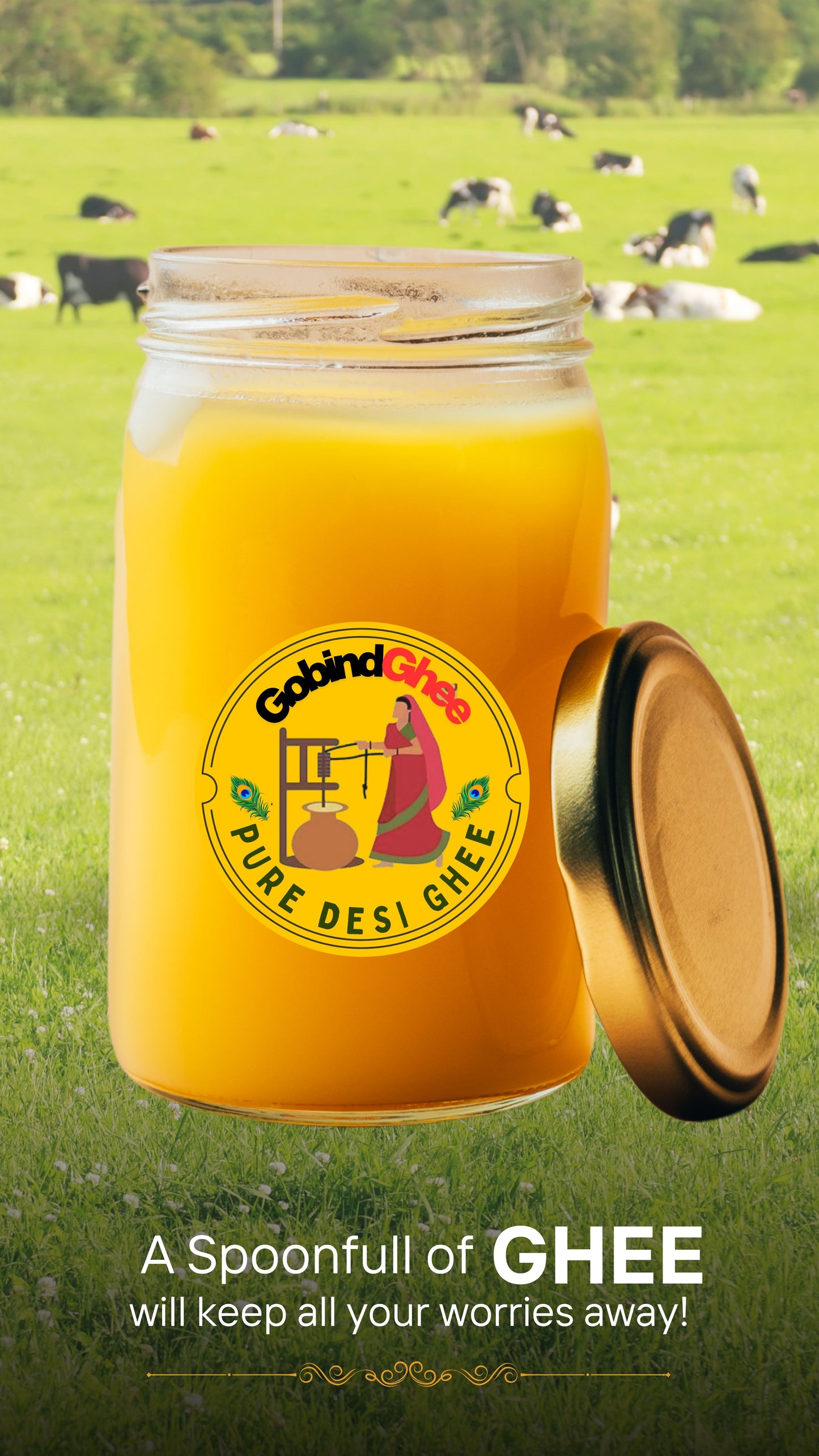 Sample 150 ml Premium Cow Ghee (Bilona Method)